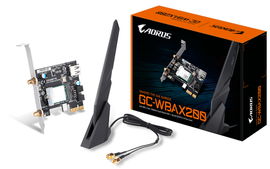 Gigabyte GC-WBAX200 adaptador y tarjeta de red Interno WLAN / Bluetooth 2400 Mbit/s