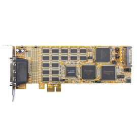 StarTech.com Tarjeta Adaptador Serie PCI Express de 16 Puertos RS232 DB9 - Tarjeta PCIE Serie de Perfil Bajo - Módulo de expansión - PCIe 1.1 perfil bajo - RS-232 x 2 - amarillo