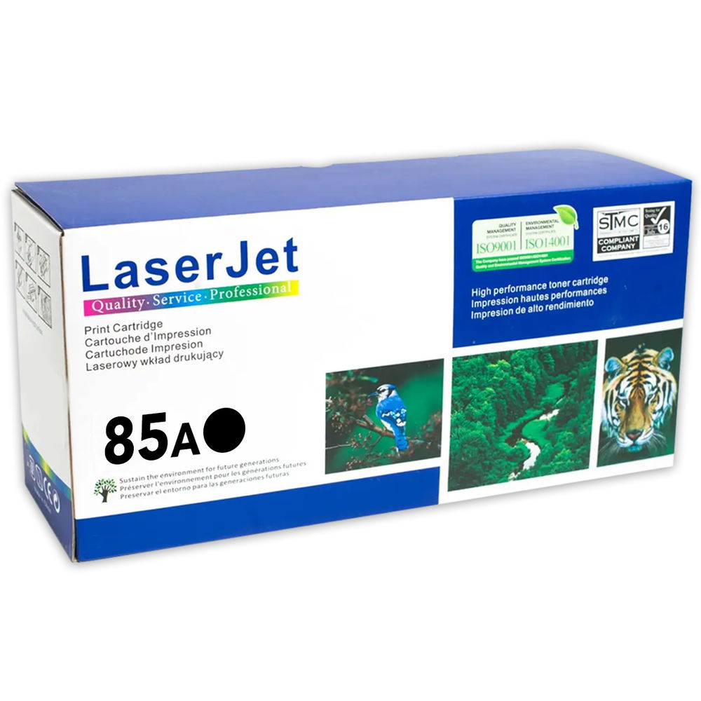 Cartucho Tóner Genérico HP 85A (CE285A) - Rendimiento de hasta 1,600 páginas - Compatibles para Serie de impresoras HP LaserJet Pro P1100, HP LaserJet Pro M1130 y M1210 Cartucho Tóner Genérico HP 85A (CE285A) - Rendimiento de hasta 1,600 páginas - Compatibles para Serie de impresoras HP LaserJet Pro P1100, HP LaserJet Pro M1130 y M1210