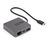 StarTech.com Adaptador Multipuertos USB-C - Docking Station USB Tipo C - HDMI o VGA - con Cable de 29cm - con Puertos USB A y USB Type C