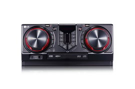 LG CJ45 sistema de audio para el hogar Minicadena de música para uso doméstico Negro, Rojo