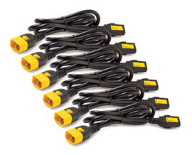 KIT-6U CABLE PODER APC AP8706S-WW C13 A C14 1.8M BLACK CON BLOQUEO 731304296492
