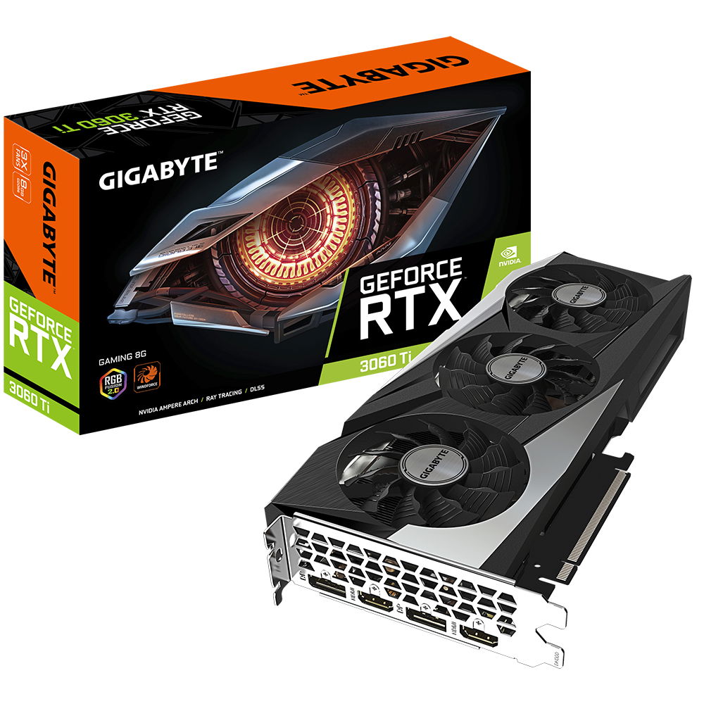 Gigabyte GV-N306TGAMING-8GD tarjeta gráfica NVIDIA GeForce RTX 3060 Ti 8 GB GDDR6 Gigabyte GV-N306TGAMING-8GD tarjeta gráfica NVIDIA GeForce RTX 3060 Ti 8 GB GDDR6