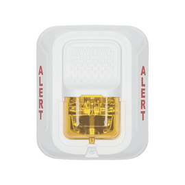 Lámpara Estroboscópica Color Blanco, para Notificación de Alerta, Montaje en Pared, Lente Estroboscópico Color Ámbar, Candelas Seleccionables