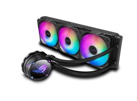 ASUS ROG STRIX LC II 360 ARGB - Sistema de refrigeración líquida del procesador - Tamaño del radiador: 360 mm - (para: LGA1150, LGA1151, LGA1155, LGA1156, LGA1200, LGA1366, LGA2011, LGA2011-3, LGA2066, AM4, TR4) - base de cobre - 120 mm
