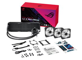 ASUS ROG STRIX LC II 360 ARGB - Sistema de refrigeración líquida del procesador - Tamaño del radiador: 360 mm - (para: LGA1150, LGA1151, LGA1155, LGA1156, LGA1200, LGA1366, LGA2011, LGA2011-3, LGA2066, AM4, TR4) - base de cobre - 120 mm