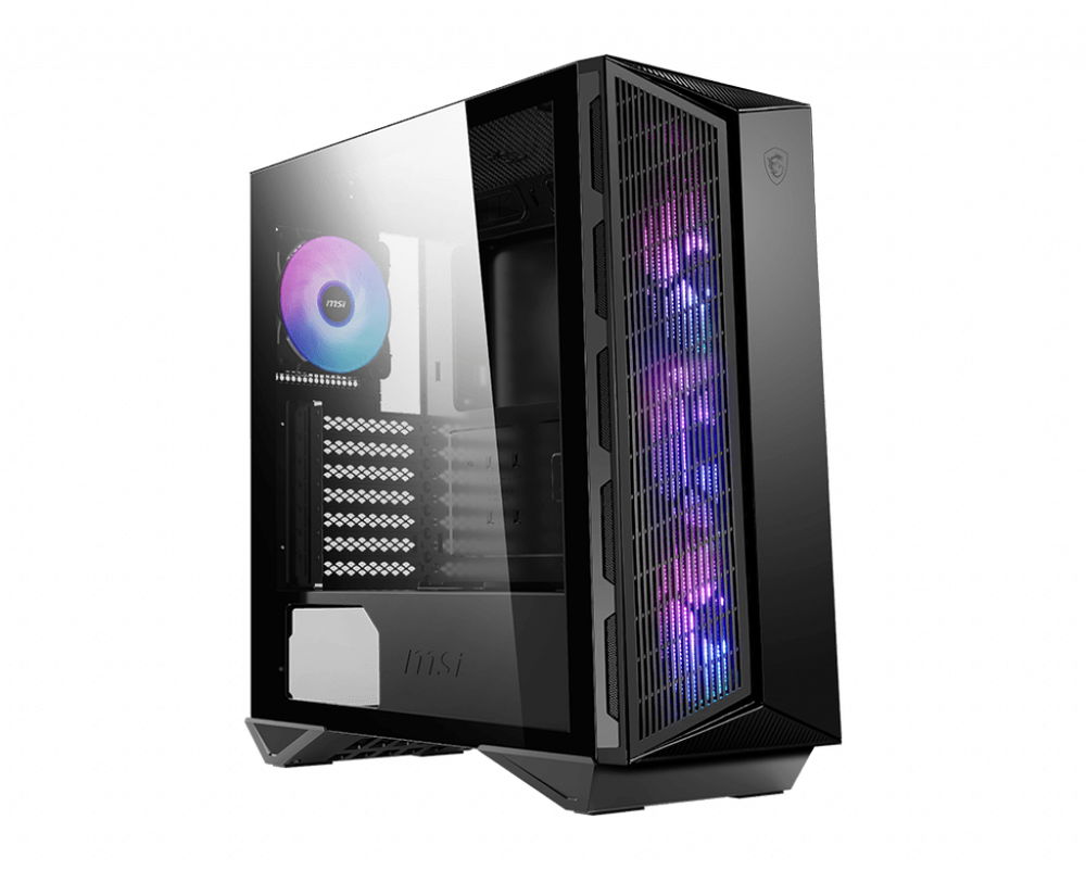 MSI MPG GUNGNIR 111R - Mid tower - ATX - panel lateral con ventana (cristal templado) - sin fuente de alimentación (ATX) - USB/Audio