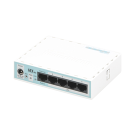 MikroTik RouterBOARD hEX lite RB750r2 - Router conmutador de 4 puertos -