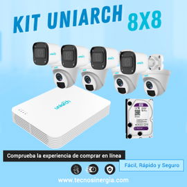 KIT UNIARCH 8 4MP CON 1 NVR NVR-108LS-P8 + 4 CAMARAS IPC-B114-PF28 + 4 CAMARA IPC-T114-PF28 + 1 DISCO DURO KIT UNIARCH 8 4MP CON 1 NVR NVR-108LS-P8 + 4 CAMARAS IPC-B114-PF28 + 4 CAMARA IPC-T114-PF28 + 1 DISCO DURO