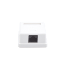 Caja de pared con 1 puerto Keystone, incluye Jack Cat5e