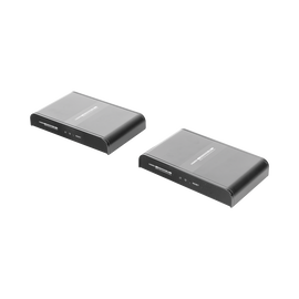 Kit extensor HDMI sobre Powerline con loop HDbitT, protocolo HDbitT, compatible con HDCP. Distancia de transmisión hasta 300 metros.