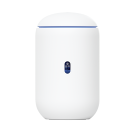 UniFi Dream Router con WiFi 6, 4 puertos LAN Gigabit de los cuales 2 son POE 802.3af. Todas las aplicaciones UniFi preinstaladas. Pantalla LCD