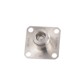 Conector N Hembra de Cambio Rápido / Wattmetro BIRD 43, 4304, 4 perforaciones a 18 mm, Níquel/ Plata/ Teflón.​
