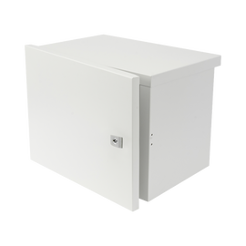 Gabinete para instalación de 2 Baterías PL4012, Fabricado en Lámina Galvanizada, Opción para montar en poste (No incluido)