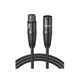 Cable para Micrófono XLR Tipo Canon Macho a Hembra | 5 Metros Plug & Play | Anti interferencias | Triple Blindaje | Alta Calidad | Color Negro