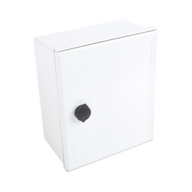 Gabinete de Poliéster IP65 Uso en Intemperie (250 x 300 x 140 mm) con Placa Trasera Interior (Incluye Chapa y Llave).