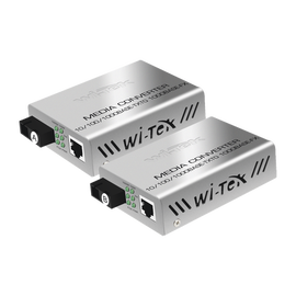 Convertidor de medios / Hasta 25 Km / 1 puerto SC 1000Mbps / 1 puerto RJ45 1000Mbps / WL: Tx 1310nm - Rx 1550nm / incluye 2 piezas A y B