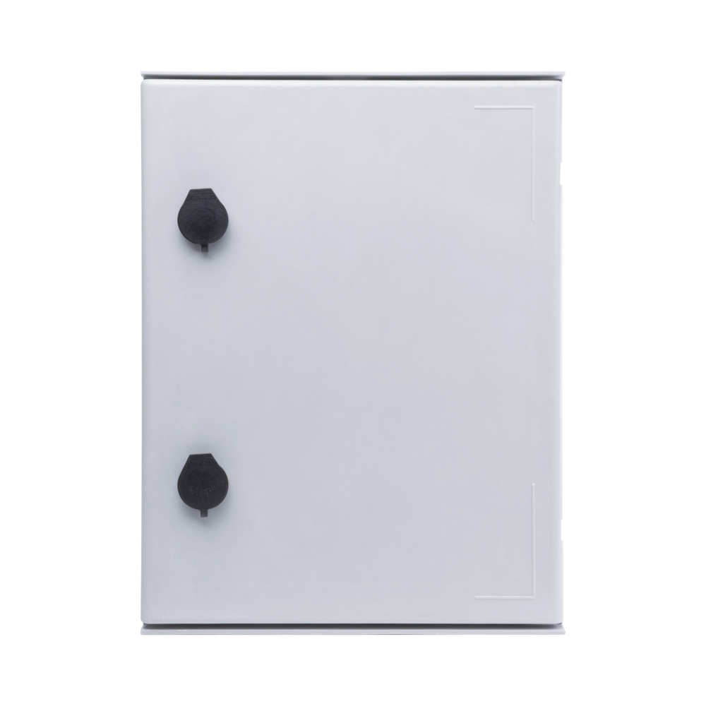 Gabinete de Poliéster IP65 Uso en Intemperie (300 x 400 x 200 mm) con Placa Trasera Interior (Incluye Chapa y Llave).