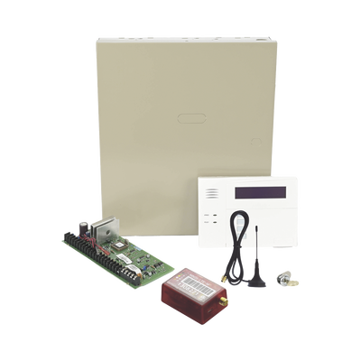 KIT de Panel de Alarma Hibrido/Teclado 6160RF Y Comunicador 3G/4G con 1er AÑO 
