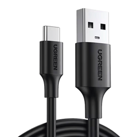 Cable USB-A a USB-C | 1 Metro | Carga y Sincronización de Datos | Carga Rápida 60W | Datos 5 Gbps | QC 3.0/2.0 | FPC | AFC | Protección Integrada | Duradero y Flexible| Caja ABS | Cubierta de TPE | Color Negro | 2 años de Garan