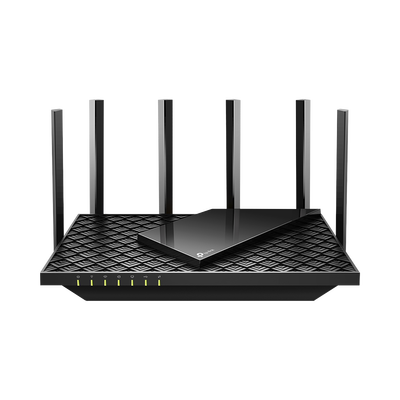 TP-LINK Archer AX73 - V1 - - enrutador inalámbrico - conmutador de 4 puertos - 1GbE - Wi-Fi 6 - Doble banda - hasta 5.4Gbps - Estructura 4T4R y HE160 en la banda 5GHz que permite una conexión ultrarrápida de 4.8 Gbps - 6 potentes antenas - Entrada US