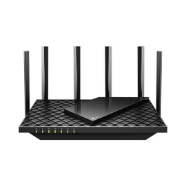 TP-LINK Archer AX73 - V1 - - enrutador inalámbrico - conmutador de 4 puertos - 1GbE - Wi-Fi 6 - Doble banda - hasta 5.4Gbps - Estructura 4T4R y HE160 en la banda 5GHz que permite una conexión ultrarrápida de 4.8 Gbps - 6 potentes antenas - Entrada US