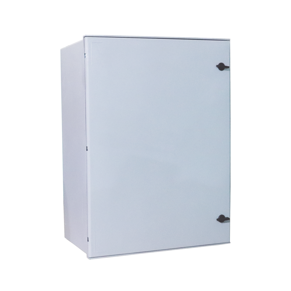 Gabinete de Poliéster IP65 Uso en Intemperie (400 x 500 x 200 mm) con Placa Trasera Interior (Incluye Chapa y Llave).