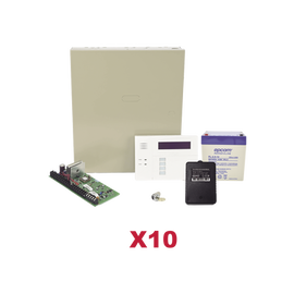 Kit de 10 Paneles de Alarma VISTA48 con Batería y Transformador