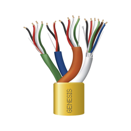 Bobina de Cable de 305 Metros / Color Amarillo / Compuesto por:  6x22 AWG blindado, 4x18 AWG, 4x22 AWG, y 2x22 AWG / Para Aplicaciones en Control de Acceso