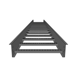 Escalera de Aluminio Portacables / Perfil Z / Peralte 3 1/4
