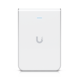 Access Point UniFi U6 In Wall/Montaje p/pared, WIFI 6 2.4 Y 5 Ghz, hasta 5.3 Gbps, 1 pto PoE In, 4 ptos secundarios (1 PoE Out)