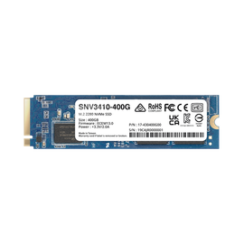 SSD 400GB NVMe M.2 2280, diseñada para Synology NAS con ranuras M.2 integradas
