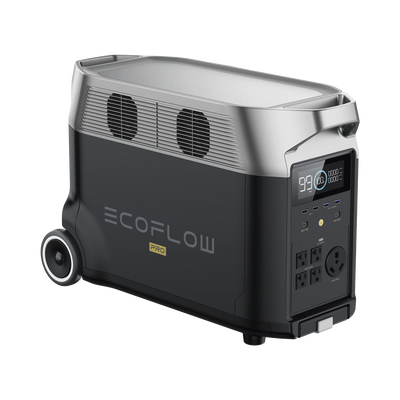 Estación de Energía Portátil DELTA PRO 3600Wh Litio LFP / 5 AC 3600W (7200W Pico) / 2 USB-C 200W / Capacidad para Aumentar Respaldo / Cargador de Coche 10A a 12.6V / Conectividad WiFi y Bluetooth (App) / Carga Solar 1600W Ma