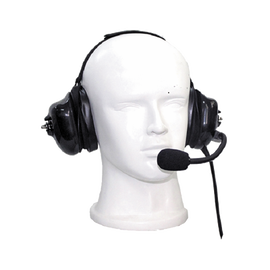 Auriculares con orejeras acolchonadas de gel con micrófono flexible con cancelación de ruido para radios TC-500/ 508/ 518/ 580/ 600/ 610/ 700 / PD506 / GP300/ SP-50/ P1225/ PRO3150/ MAG ONE/ EP150/350/ EP450/ DEP450
