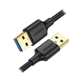 Cable USB-A 3.0 a  USB-A 3.0 / 2 Metros / Macho a Macho / Conector Niquelado / Núcleo de Cobre Estañado / Blindaje Múltiple / Velocidad 5Gbps / No Requiere Controlador / Compatible con USB2.0 Y USB 1.1