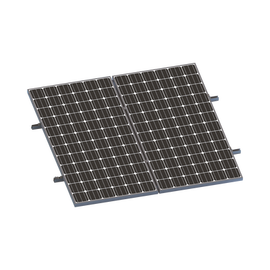 Kit De Minirieles Para Panel Solar Arreglo 1X2 Para Instalación Plano En Lámina
