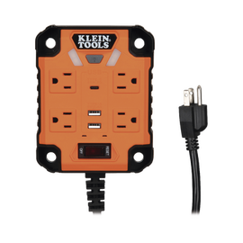 Multicontacto Powerbox 1, con 4 Salidas 120 Vca, 2 USB-A / 1 USB-C, Luces LED Integradas y Soporte Magnético