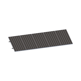 Kit De Minirieles Para Panel Solar Arreglo 1X5 Para Instalación Plano En Lámina