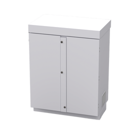 Gabinete de Lámina Galvanizada para  Baterías (Hasta 12 Baterías PL110D12) y Equipo de Comunicación.