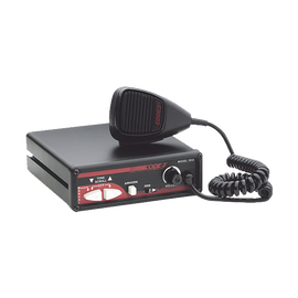 Sirena Scorpion ™ de 100 W con funciones completas, sistema de anuncio público (PA) y retransmisión de radio