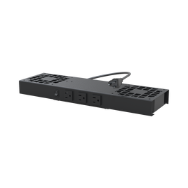 Kit de 2 Ventiladores (12 x 12 cm) con 3 Tomas de Corriente 110 Vca/50 Hz con Clavija.