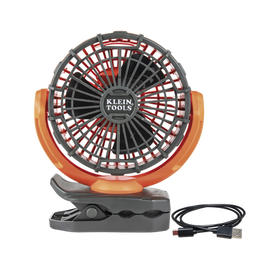 Ventilador Portátil Recargable para el Lugar de Trabajo. Montable por Pinza o por Potentes Imanes.