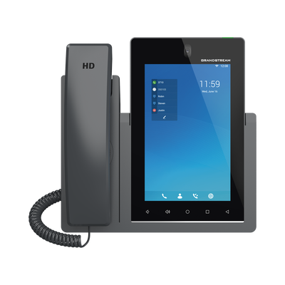 Teléfono IP Android 11, 16 líneas SIP con 16 cuentas, pantalla táctil  7