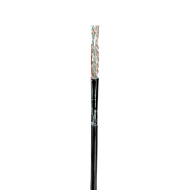 Bobina de Cable UTP de 4 Pares, Con Aislamiento de Fluoropolímero, Cat6A (23 AWG), Uso Interior/Exterior Para Entorno Ambiental de Altas Temperaturas (Hasta 125ºC) , CMP (Plenum), Color Negro, 305 m