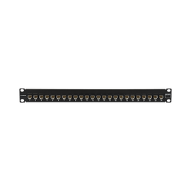 Patch Panel UltraMAX. UTP, Precargado con Jacks Cat6A, 24 Puertos, Plano, 1U