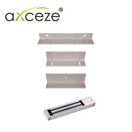 ML620 KIT CON 1x CHAPA MAGNETICA AX-M620L + 1x BRACKET TIPO ZL AX-M620ZL PARA PUERTA DE MADERA O METAL CON MARCO