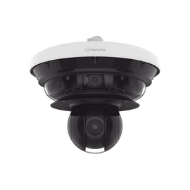 Cámara IP Multisensor 34MP (4 sensores 4K) con lentes motorizados / PTZ 2 MP 40X / Hasta 2 tarjetas MicroSD de 512GB / WDR de hasta 150dB / IP66 / IK10 / autoseguimiento / Inteligencia artificial para eventos