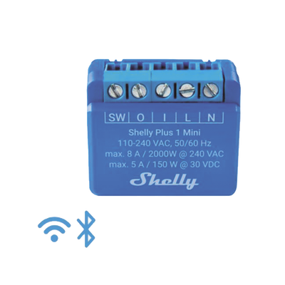 Mini Interruptor inteligente con Wi-Fi, contacto seco, 1 canal 8A, compatible con asistentes de voz Alexa y GoogleHome