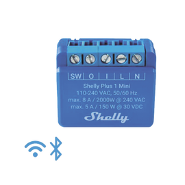 Mini Interruptor inteligente con Wi-Fi, contacto seco, 1 canal 8A, compatible con asistentes de voz Alexa y GoogleHome