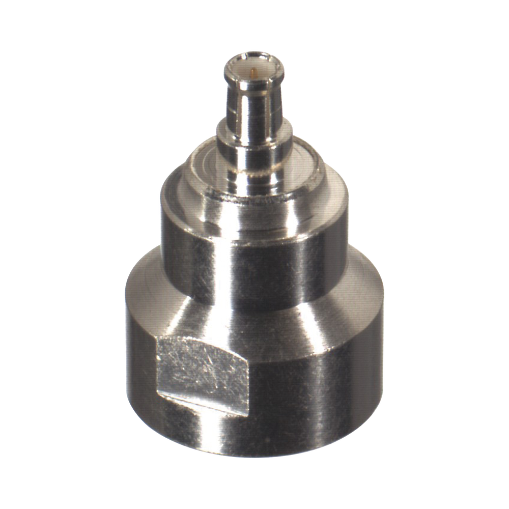 Adaptador UNIDAPT Hembra a MCX Macho. Plata / Oro / Teflón.